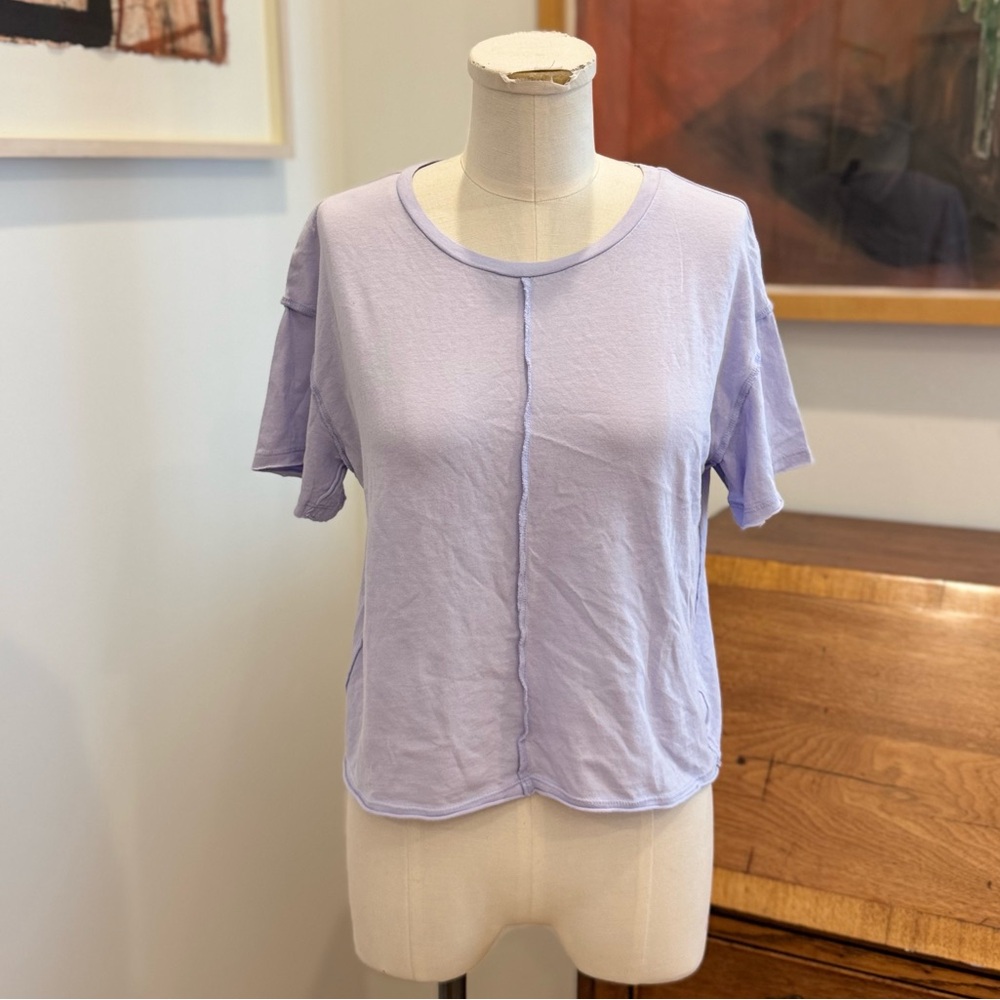 bobi French lilac boxy tee
